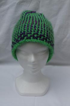 Mütze Grün-Violett